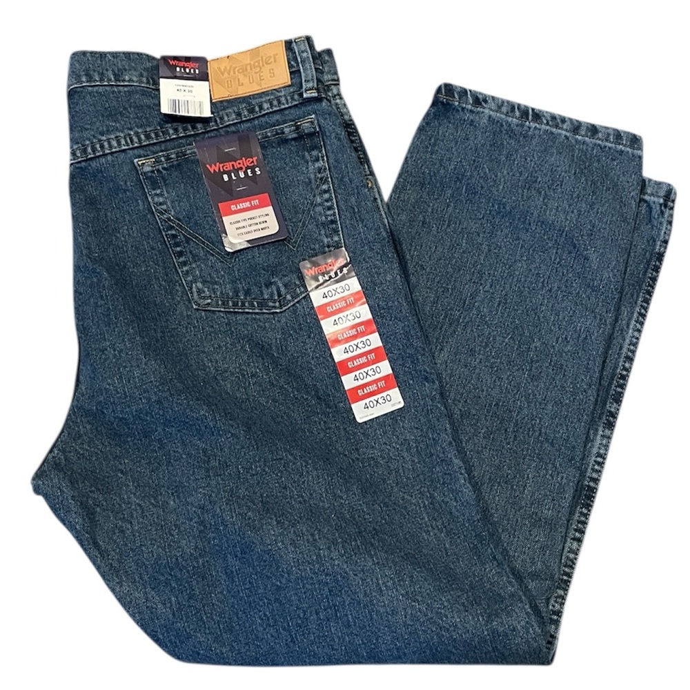 Wrangler Blues Men's Classic Fit‎ Jeans 40X30